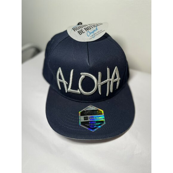 Robin Ruth "Aloha" Limited Edition Navy Snapback Cap NWT - Picture 2 of 7